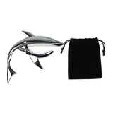 Maxbell Shark Guitar Capo Professional Zinc Alloy Spring Capo for Banjo Bass Ukulele Bright Silver