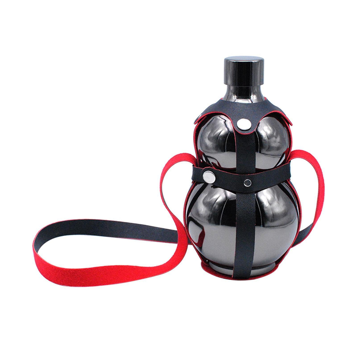 Maxbell Maxbell Hip Flask Wine Pot Gourd Bottle Large Capacity for Outdoor Gift 1.5L Black