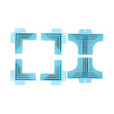 Corner Guides for Chipboard Boxes Sturdy for Gift Boxes Accessories Dioramas Blue