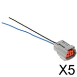 Maxbell 5xCar Engine Water Temperature Sensor Plug Harness 090 7024-2.2-21