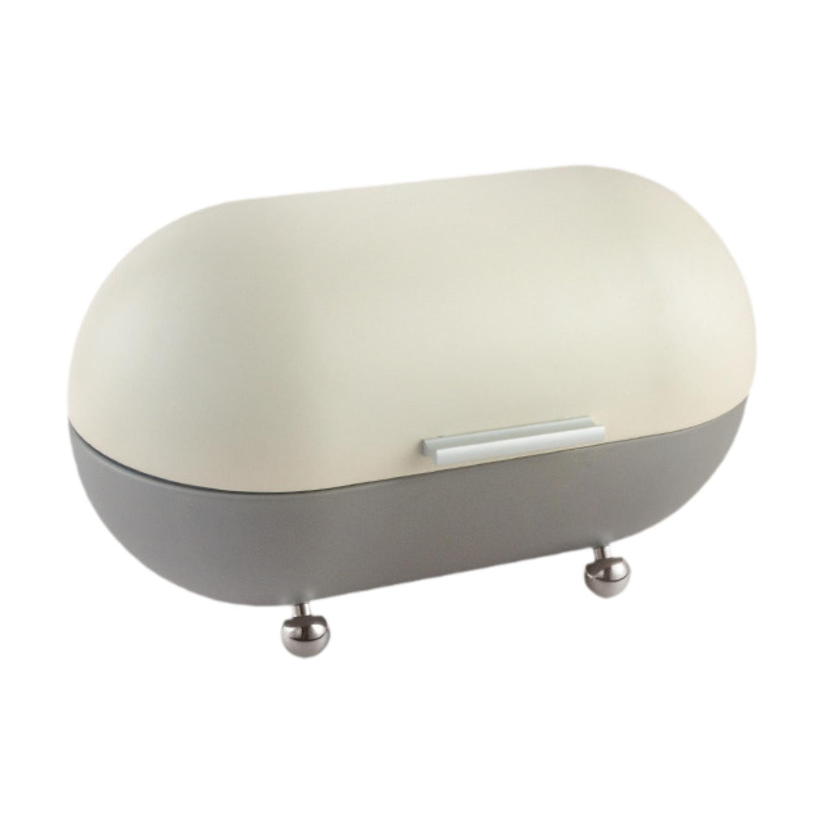 Maxbell Metal Bread Box Countertop Pastry Kitchen Storage for Home Countertop Donuts grey