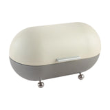 Maxbell Metal Bread Box Countertop Pastry Kitchen Storage for Home Countertop Donuts grey