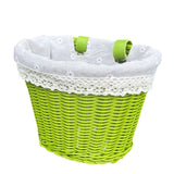 Maxbell Kids Bike Basket Carrier Universal Portable Woven for Sports Cycling Outdoor 21cmx16cmx16cm