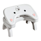 Maxbell Bathroom Toilet Stool Adjustable Under Desk Foot Rest for Home Office Indoor White