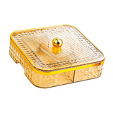 Maxbell Maxbell Divided Serving Tray with Lid Dustproof for Spring Festival Kitchen New Year gold