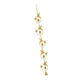 Maxbell Hummingbird Rain Chain Decorative Wind Chime for Downspout Outside Courtyard Gold