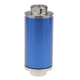 Maxbell Maxbell Inline Fuel Filter AN6/AN8/AN10 Fitting Petrol Gas Filter Universal Blue