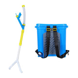 Maxbell Manual Fertilizer Spreader Fertilization Tool 25L for Corn Fruit Trees Double Port