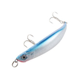 Maxbell 2pcs Topwater Fishing Lures Baits Crankbaits with Treble Hooks Green/Blue