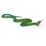 Maxbell 4xRubber Snake Pretend Trick Toy Garden Props-Green