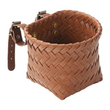 Maxbell Kids Bike Basket Decoration Gift Handwoven Compact Supplies Handlebar Basket Brown