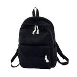 Maxbell School Backpack School Bag Casual Zipper Travel Bag for Travel Camping Party Black