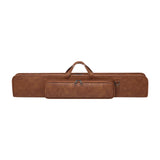 Maxbell Billiards Pool Cue Case Portable 1/2 Cue Cases Wear Resistant Pool Cue Pouch brown
