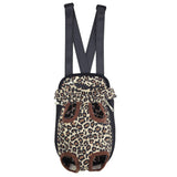 Maxbell Maxbell Nylon Pet Puppy Dog Cat Carrier Backpack Front Tote Carrier Bag Leopard S