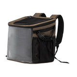 Maxbell Bike Pet Basket Carrier Foldable Bike Front Cat Bag for Small Medium Cat Dog Brown