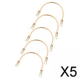 Maxbell 5x5Pcs Metal Purse Handles Handbags Tote Bag Decorative Handles Bag Handle