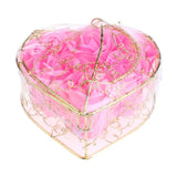 Maxbell Maxbell 6 Pieces Rose Soap Flowers Petals Gift Box for Mother's Day Pink