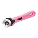 Maxbell Rolling Cutter 45mm Easy Using Hand Tool for Cardstock Wallpaper Arts Crafts pink