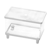 Maxbell Mini Reptile Terrarium Breeding Box Small Lizard Tank for Turtles Fish Frogs 30cmx19.5cmx21cm White