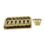Maxbell 6 String Electric Guitar Fixed Bridge Replacement String through Body for Gold