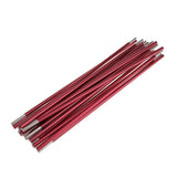 Maxbell Maxbell Aluminum Alloy 11 Section Spare Replacement Tent Poles 465cm Dark red