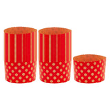 Maxbell 100 Pieces Bread Baking Cup Paper Baking Pans for Engagement Party Christmas 13.5cmx9.5cm E