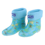 Waterproof Shoes Baby Rain Boots Kids Rain Shoes Blue Inner Length 14cm