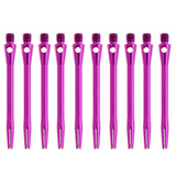Maxbell Maxbell 10 Pieces 52mm Sturdy Alloy Dart Shafts Stems Indoor Games Accessory Purple
