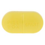 Maxbell Maxbell 1pc Travel Pill Box Medicine Tablet Storage Vitamine Organiser  Light yellow