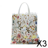 Maxbell 3xFashion Embroidered Tote Bag for Shopping Working Traveling Style A