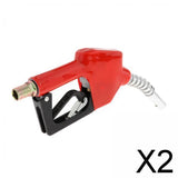 2xAluminum Automatic Fuel Nozzle Fuel Refilling Heavy Duty 0-60L/min 0.18MPa 1 inch Outlet