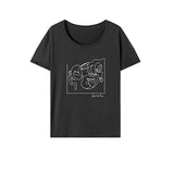 Maxbell Maxbell Women's T Shirt Summer Female Basic Tee Shirt for Office Holiday Backpacking S Grey