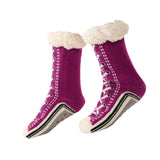 Maxbell Womens Fuzzy Socks Stocking Thermal Floor Socks for Bedroom Living Room Home Purple