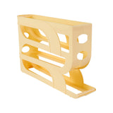 Maxbell Maxbell Egg Rolling Rack Rolling Egg Dispenser for Kichen Cabinet Home Yellow 4 Tier