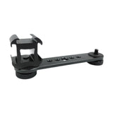 Maxbell Triple Cold Shoe Mount 1/4" Thread 1/4'' Screw Accessories Expansion Bracket Black