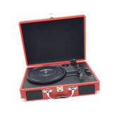 Maxbell Retro Player Entertainment Home Decoration with Built in Speakers Phonograph Red