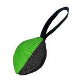 Maxbell Dog Tug Ball Portable Dog Ball Toy for Relaxing Solo Amusement Pets Supplies Black Green