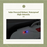Solar Light, Waterproof Rear light, Warning, Night Cycling Black Red Light