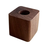 Maxbell Maxbell Single Pen Holder Placing Your Favorite Pen Art Gift Table Toothbrush Holder Deep Brown 3.5x3.5cm