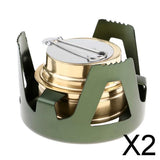 Maxbell 2xMini Camping Liquid Alcohol   Hiking Picnic Cookware Burner Green