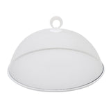 Maxbell Metal Mesh Food Cover Reusable Dome Screen Plates Cover for Table Home Party White