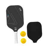 Maxbell Carbon Fiber Pickleball Paddle Racquet for Outdoor Sports Men Women Exercise White