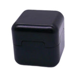 Maxbell Pool Cue Chalk Holder Mini Metal Storage Box Pool Table Accessory Chalk Case Black