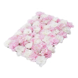 Maxbell 14 Pieces Artificial Flower Wall Panels Wedding Venue Decor Pink White