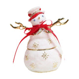 Snowman Jewelry Box Handmade Ornament for Necklaces Bracelets Rings Earrings