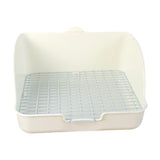 Maxbell Rabbit Litter Box for Cage Bedpan Potty Trainer for Rats Small Animals Bunny White
