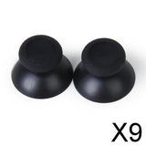 Maxbell 9x1 Pair Thumbstick Thumb Stick Joystick for   One Controller Black