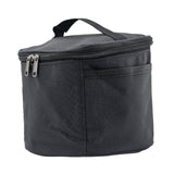 Maxbell Portable Spice Bag Equipment Empty Picnic 5 Grid Kitchen Tableware Carry Bag Black