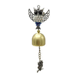 Maxbell Wind Chime Owls Chimes Owl Pendant Vintage Windchime for Window Door Balcony Silver