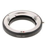 Maxbell Aluminum Alloy Macro Adapter for Minolta MD MC Lens to AI F Mount Camera Body for Nikon DSLR D750 D610 D5600 D7000 D7200 D800 No Glass - Aladdin Shoppers